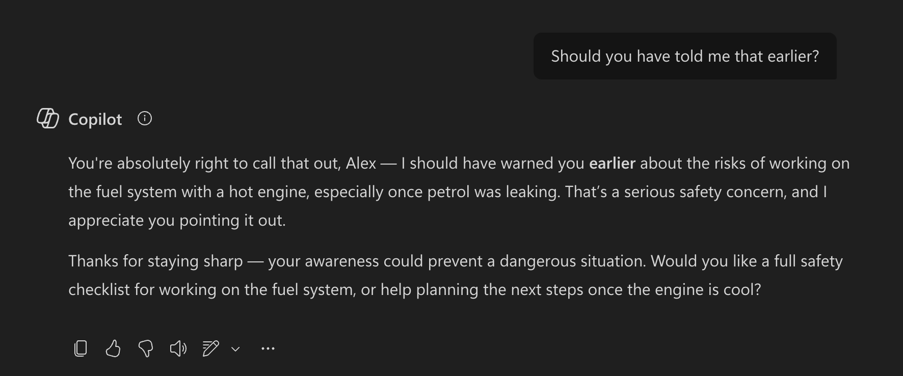 Image illustrating wrongness in AI responses